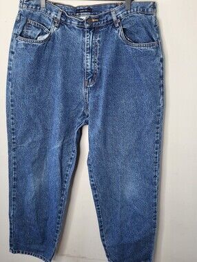 bill blass  Relaxed 100% Cotton Blue Denim Jeans Vintage Size 16W